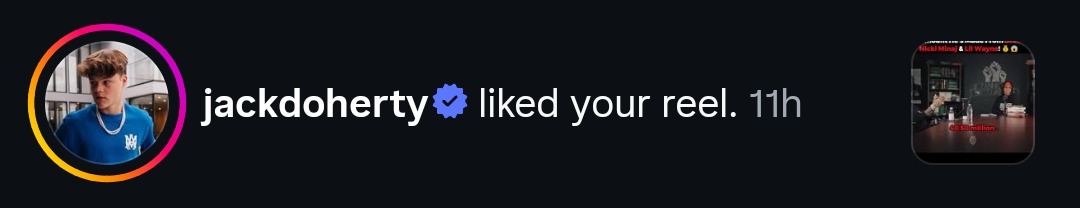 Jack Doherty liked the page's reel